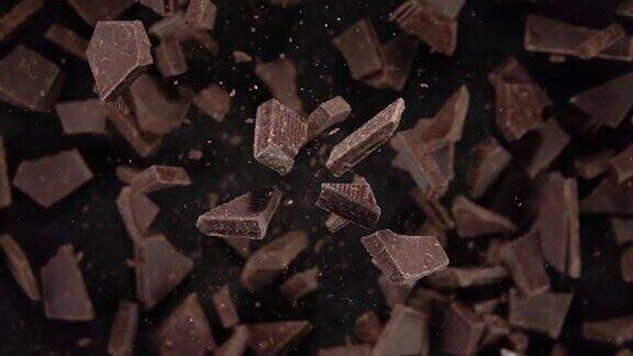 巧克力块爆炸慢镜头500帧秒