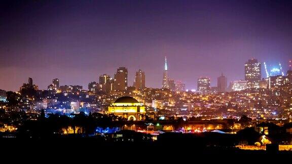 时间流逝-惊人的旧金山夜景
