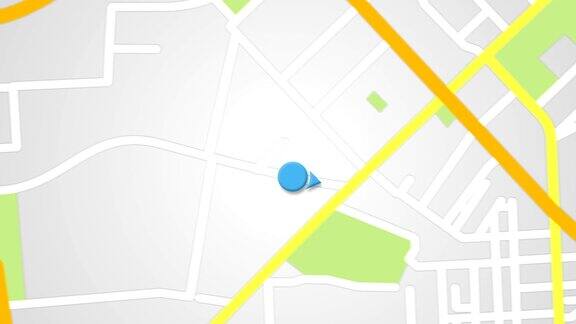 街道地图GPS导航无缝循环