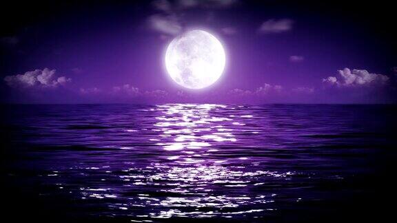 大海上的大月亮