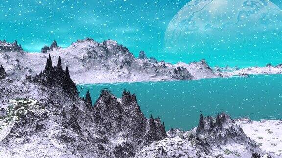 外星人的星球山和水