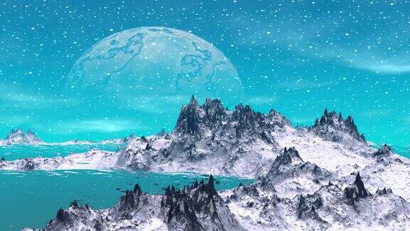 外星人的星球山和水