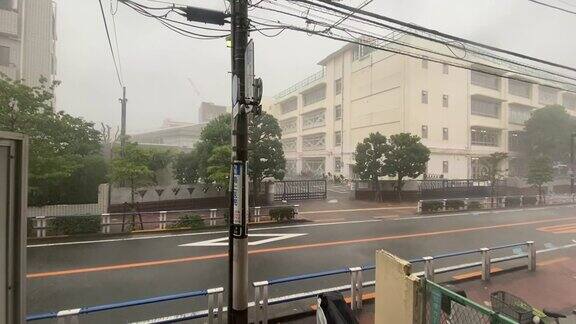 2021年7月11日东京世田谷地区下大雨