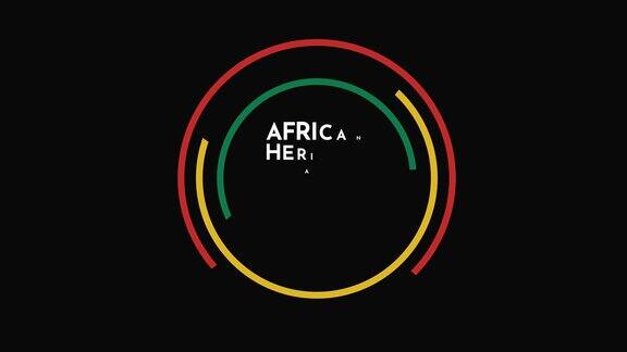 非洲遗产和健康周2月1日至7日动画