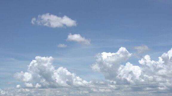 明亮的天空云景背景4k