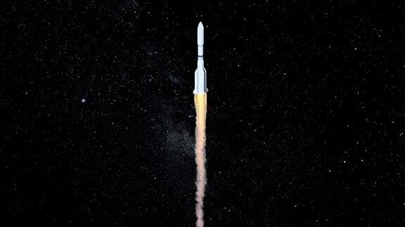 太空火箭3d渲染