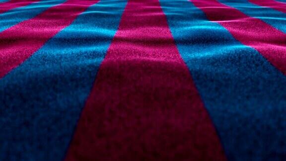 紫红花和蓝旗纺织地毯背景静止相机循环
