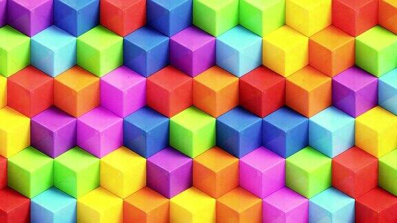 抽象的彩色几何
