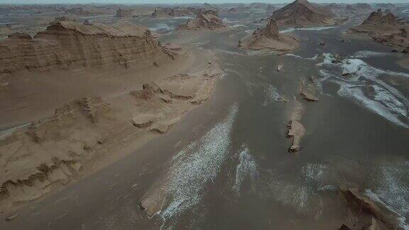 沙漠的宇宙景观伊朗沙漠附近地区