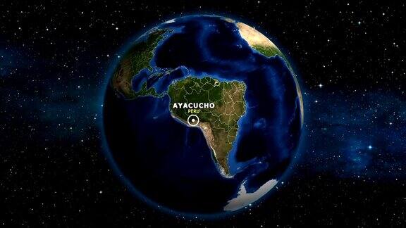 地球放大地图-秘鲁ayacucho