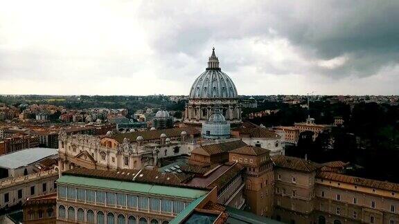 鸟瞰图梵蒂冈城