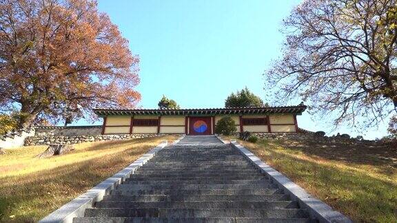 韩国忠清北道清州2019年11月:清州乡桥(朝鲜时代的地方教育机构)外三门