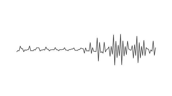 音频wavefrom声音频谱数字取证抽象音乐波振荡未来的声波可视化合成音乐技术样本调整打印扭曲的频率4kUHD