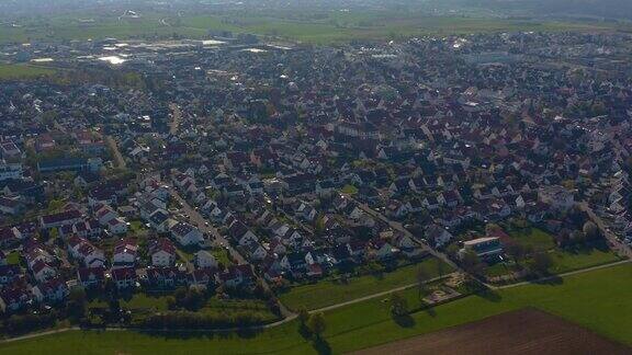 德国Rutesheim城市鸟瞰图