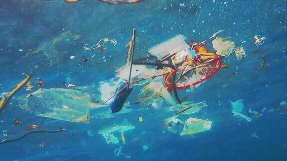 水下环境问题海洋中的塑料