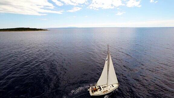 亚得里亚海中的空中帆船