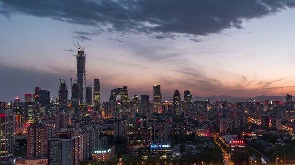 北京市区的一天延时摄影