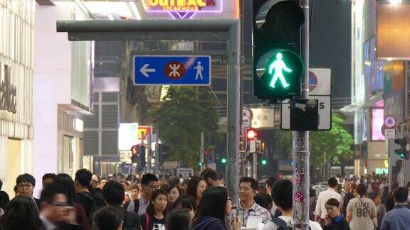 香港拥挤的人群