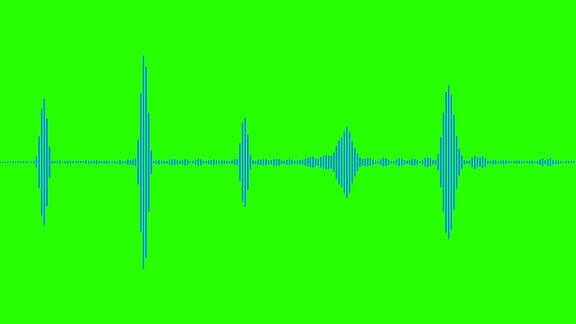 蓝色数字均衡器音频