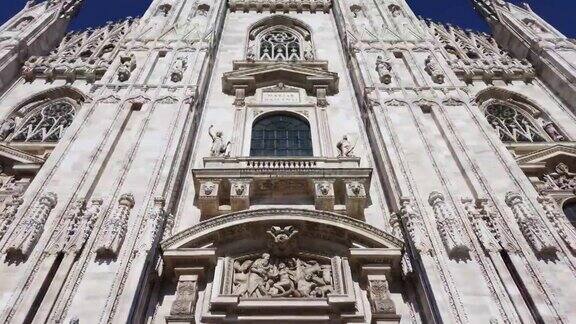 意大利米兰大教堂华丽的正面