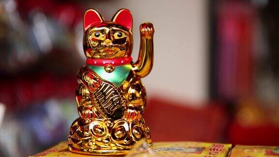 金色日本幸运猫