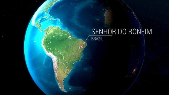 巴西-SenhordoBonfim-从太空到地球