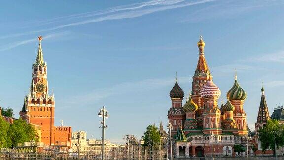 莫斯科红场和圣巴西尔大教堂