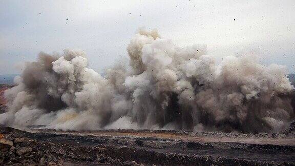 煤矿采石场岩石爆炸