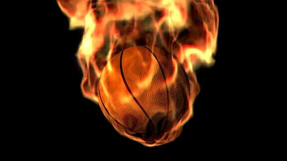 燃烧着的篮球