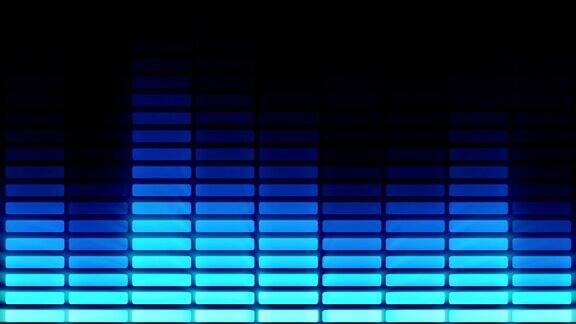音频均衡器条移动音乐控制水平Loopable蓝色的我的作品集里有更多的颜色选择