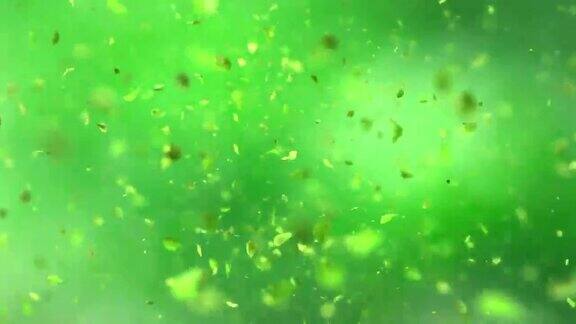 绿色叶子爆炸4K