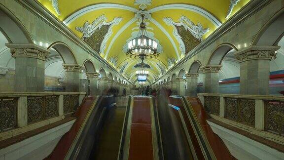莫斯科地铁最繁忙的车站是共青团站