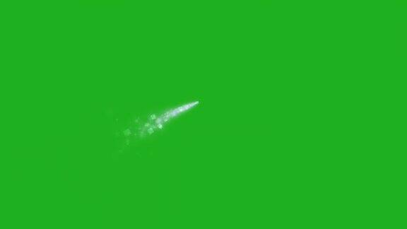 火箭移动路径绿屏运动图形