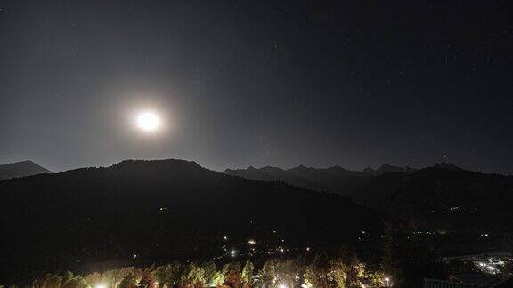 印度喜马拉雅山夜空时间间隔为4k