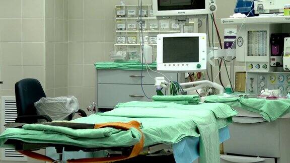 医院医学手术前的手术室无菌手术器械