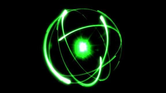 原子抽象背景绿色