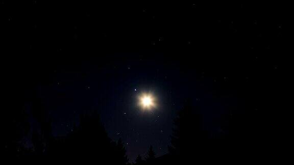 月亮与星夜