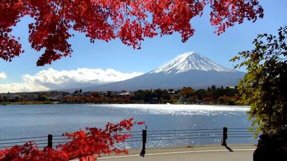 富士山秋色日本