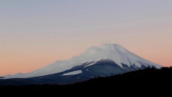 日本富士山的时间流逝