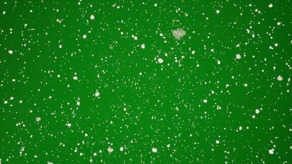 降雪绿幕背景