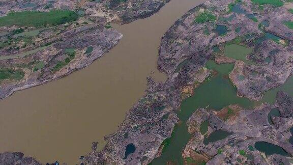 3000bok看不见的美丽的岩石湄公河