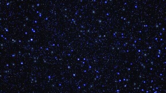 闪烁着银河的星星和星空