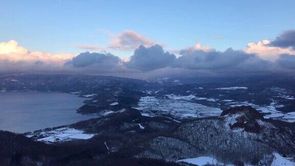 从北海道臼山昭和信山观赏