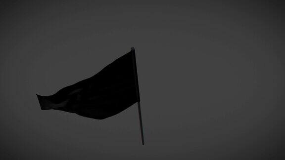 赛车旗帜-黑色旗帜循环动画与阿尔法面具