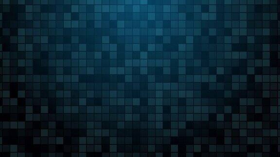 无缝循环数字技术背景与蓝色正方形形状3d抽象插图