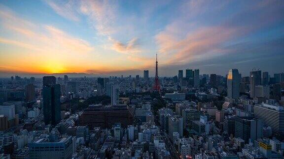 日本东京城市风景航拍