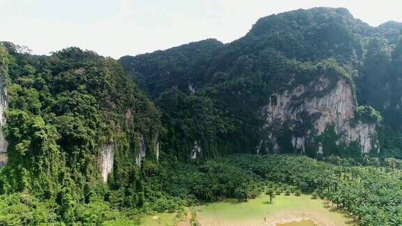 鸟瞰图甲米泰国美丽的风景