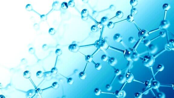 分子结构的蓝色