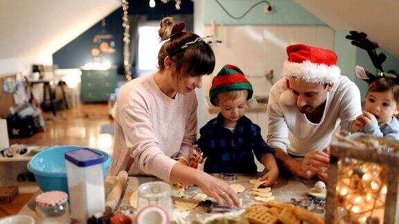 家庭烘焙圣诞饼干