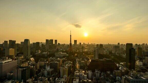 日出在东京城市